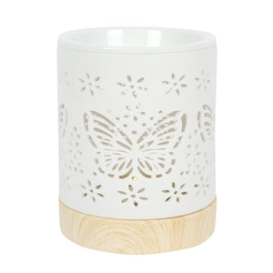 Butterfly Ceramic Cut Out Oil Burner / Wax Melter